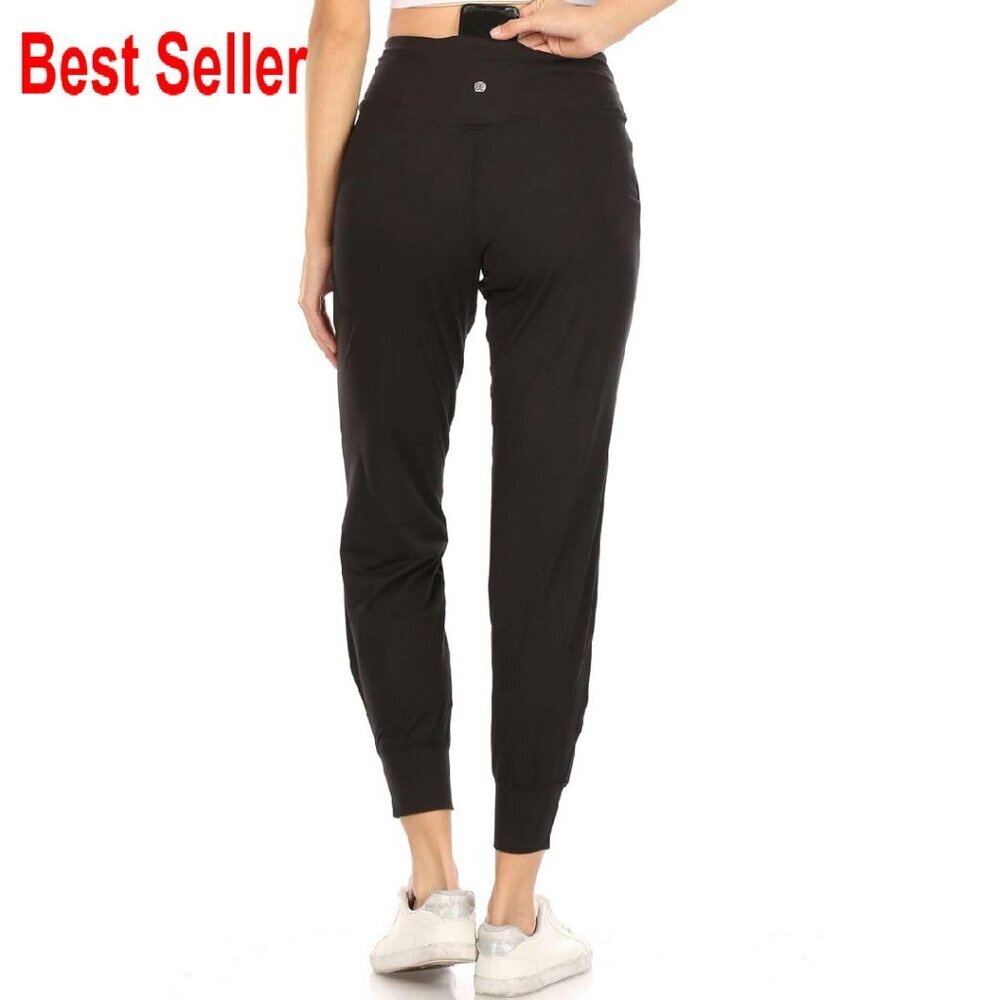 ActiveFlex Jogger Yoga Pants High-Rise Tapered Leg Workout Lounge Wear